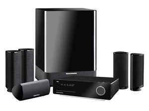 HS 350 - Black - 5 x 35W 5.1-Channel Integrated Home Theater and Music System With HDMI™ and DivX® Technology - Hero